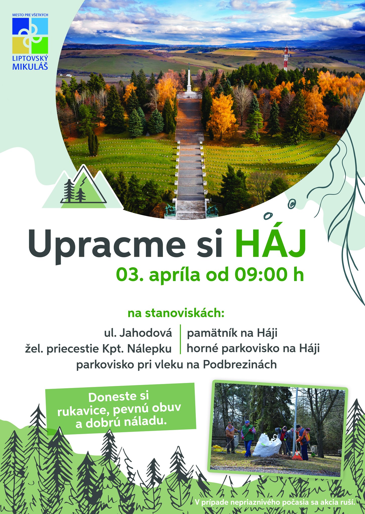Veľké čistenie Hája bude v stredu 3. apríla