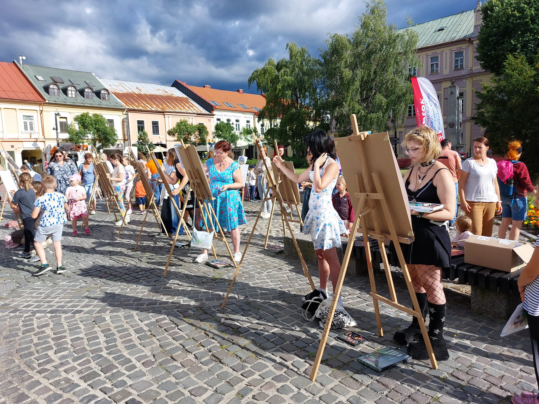 Dnes maľujeme v galerijnej záhrade