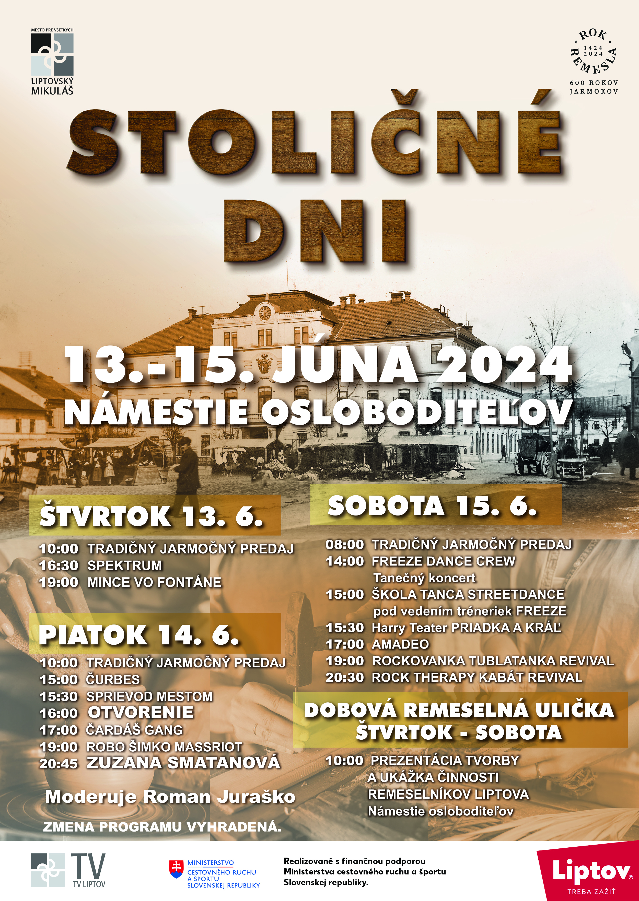Príďte na Stoličné dni osláviť ROK REMESLA