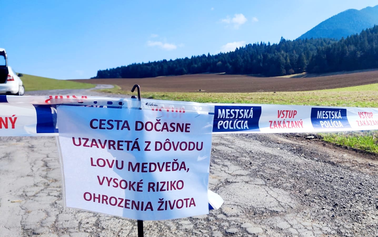 POZOR ODCHYT MEDVEÄŽA 
