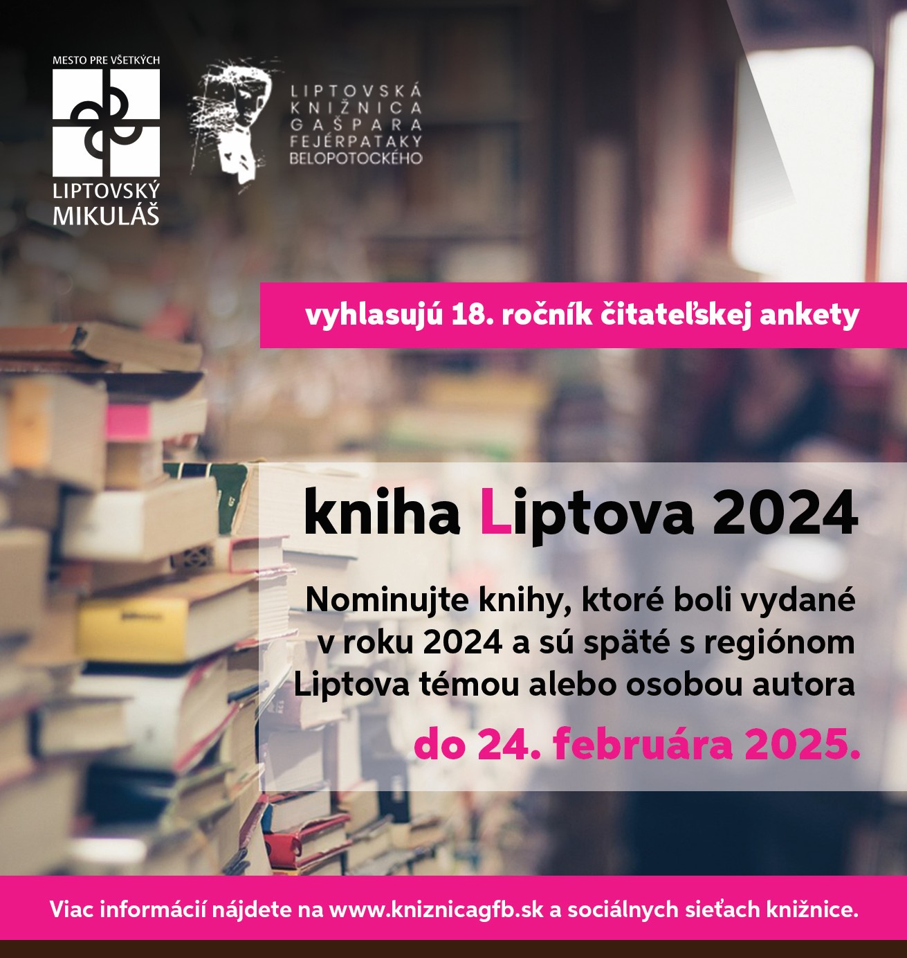 Nominujte tituly na Knihu Liptova 2024