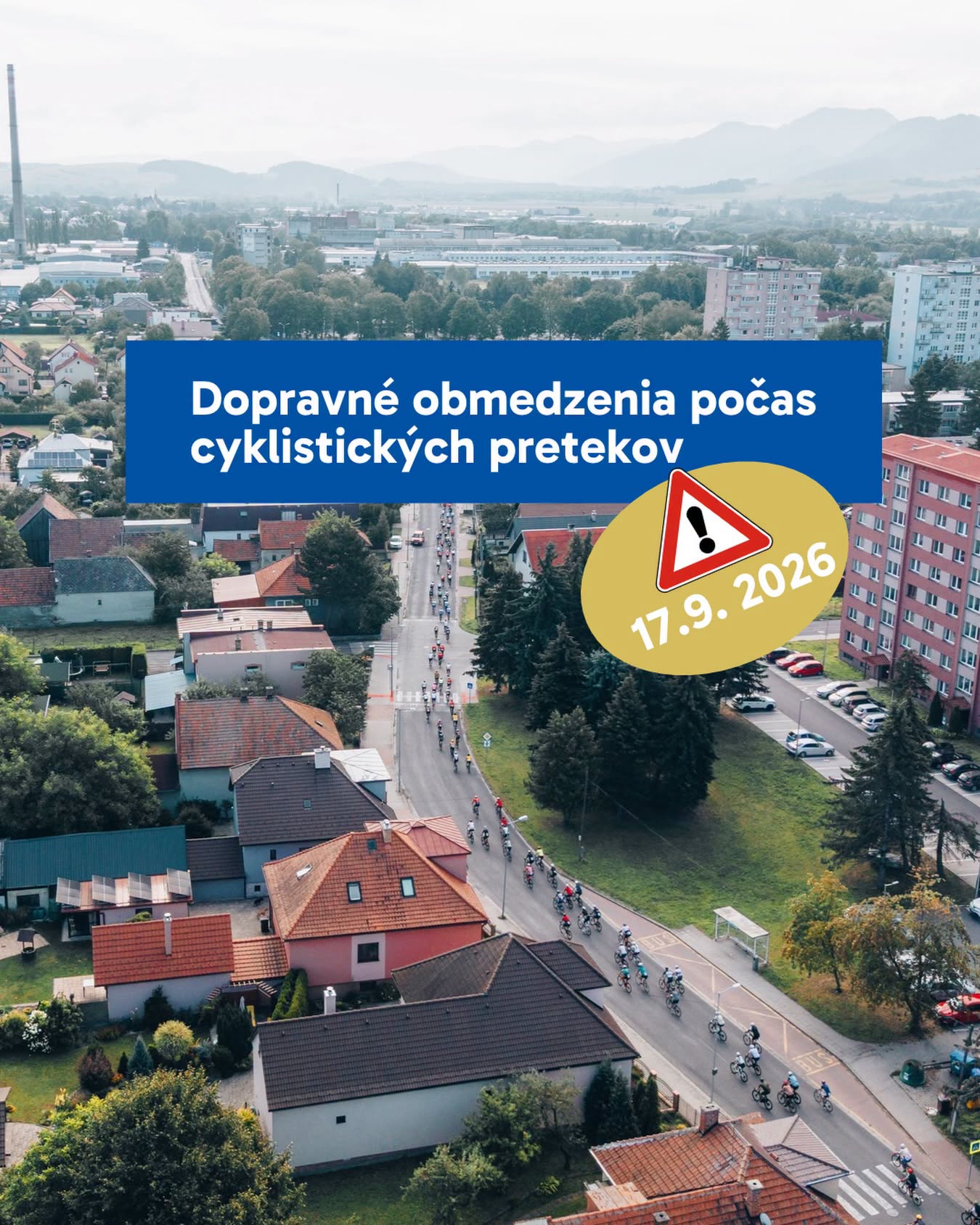 Dopravné obmedzenia počas cyklistických pretekov Okolo Slovenska