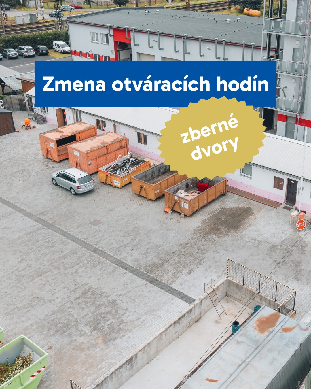 Zberné dvory prechádzajú na zimný režim, zmenia sa otváracie hodiny 