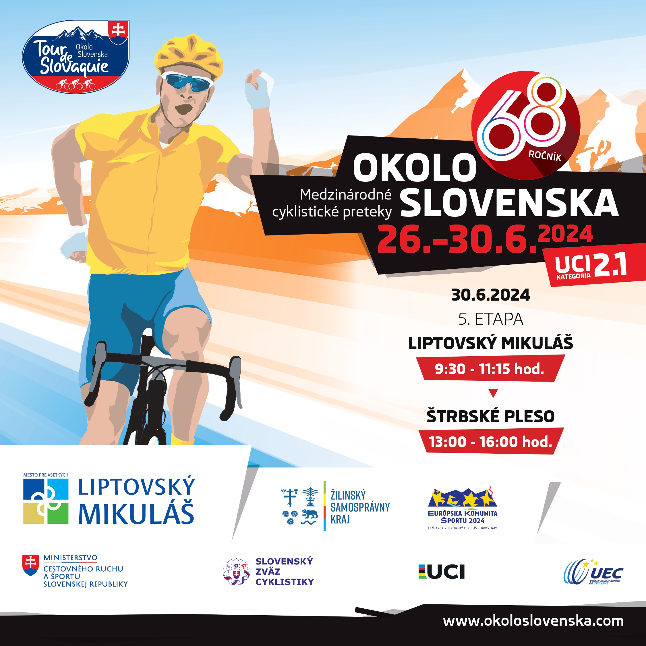 Do Liptovského Mikuláša mieri svetová cyklistika